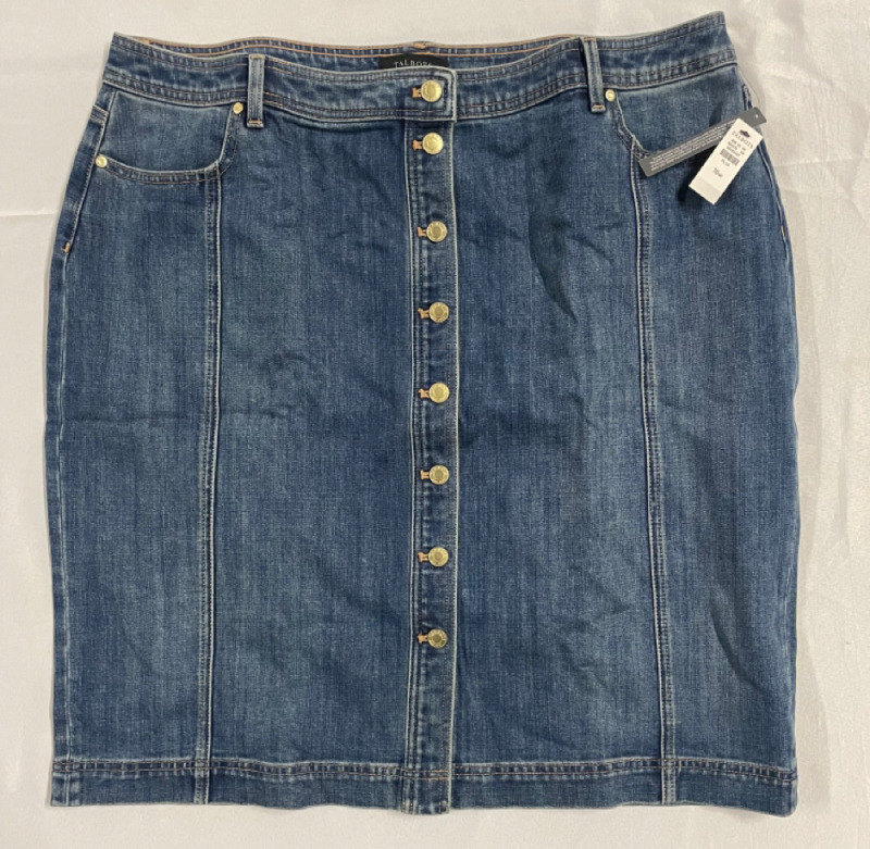 NEW TALBOTS Jean Skirt size Plus 18W