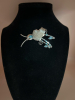 Aqua Rhinestone Sterling Silver Bug Brooch Bond Boyd