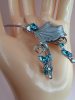 Aqua Rhinestone Sterling Silver Bug Brooch Bond Boyd - 6