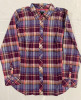 NEW TALBOTS Colourful Plaid Cotton Shirt , Size Large