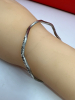 Designer signed 925 Sterling Silver Wave Bracelet - 4