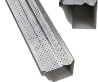 New - A-M Gutter Guard 5" Aluminum Leaf Gutter Guard , 13pcs , 50ft total