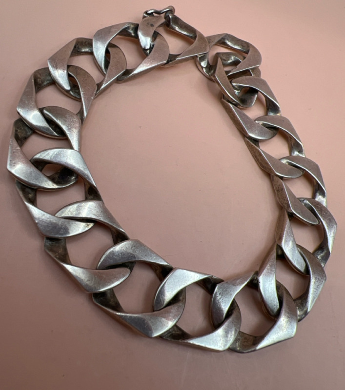 Sterling Wide Cuban Link Bracelet