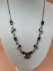 Bond Boyd Sterling 2 Shades Blue Baguette Rhinestone Necklace - 3