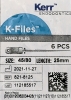 New 6-Piece KERR K-Files Size: 45/80, Length: 25mm. - 2