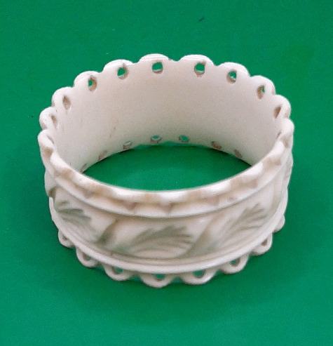 Antique Carved I..... Napkin Ring 1.5"