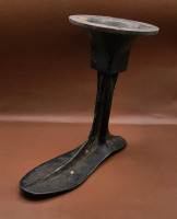 Antique Cast Iron Shoe Last 8.75" high