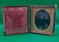 Antique Cased Daguerreotype<br/>There is Damage to the Case Please See Photos <br/><br/><br/>