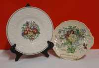 Vintage Royal Doulton The Kirkwood Cake Plate 10" Wedgwood Windermere Plate 10.25"
