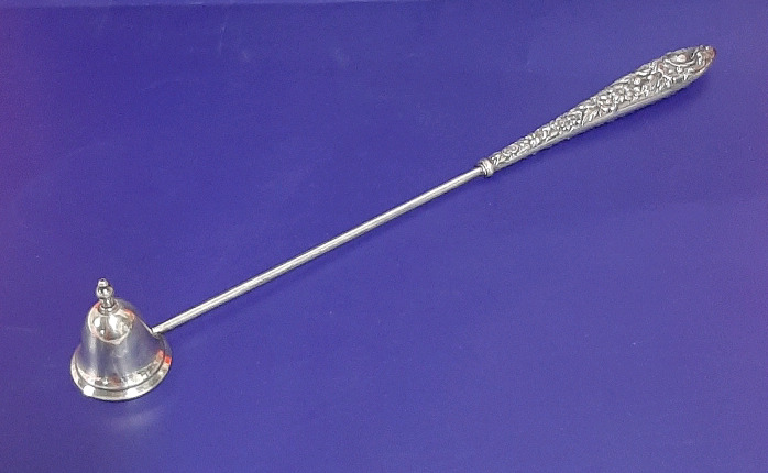 Antique Sterling Silver Candle Snuffer 10.5"