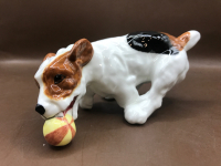 Royal Doulton England Character Dog Running with Ball HN 7097 No 853 Issued 1934-85 5 inches long