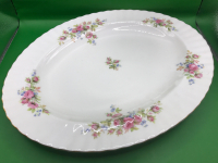 Royal Albert England Moss Rose Oval Serving Platter 13 3/4 inches