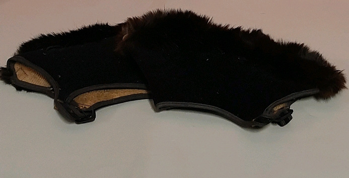 Vintage Fur Trimmed Motor Boot Spats Circa 1940s