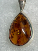 925 Sterling Silver Amber Pendant - 3