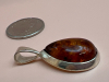 925 Sterling Silver Amber Pendant - 6