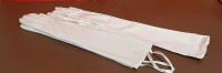 Vintage White Satin Stretch Elbow Length Gloves Modern White Satin Mid Arm Length Gloves