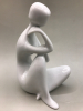 Royal Dux Nude Woman Figurine Sitting 5.5 inches tall made in Czechoslovakia - 4