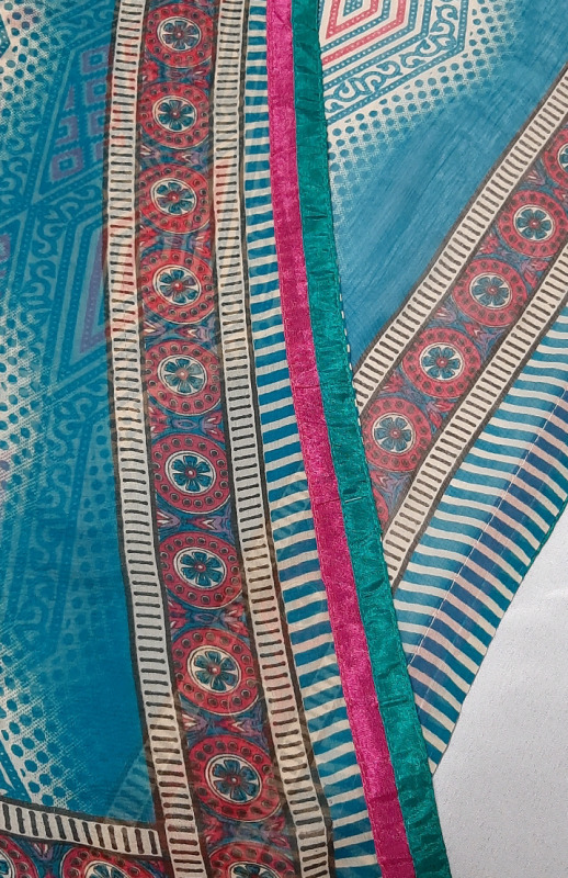 Vintage Pure Silk Sarong 82" x 42"