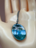 925 Sterling Painted Guilloche Enamel Necklace - 5