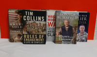 Vintage 5 Books by Several Well Known Soldiers Please see Photos