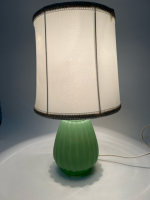 Vintage Fired on Jadeite Glass Boudoir Lamp Satin Finish