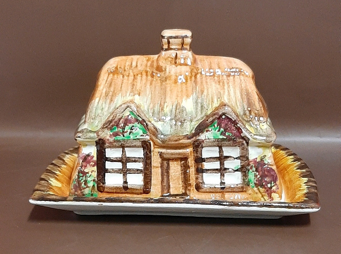 Vintage Price Bros Cottage Ware Covered Butter Dish