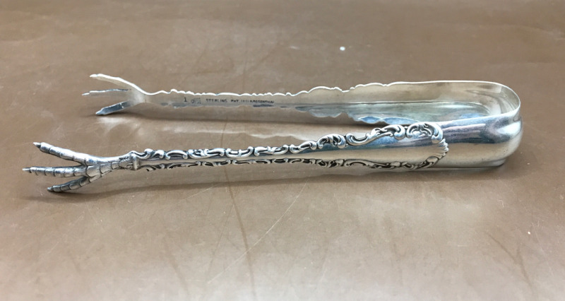 BIRKS Sterling Silver Louis XV Tongs 6 inches long