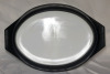 Vintage PYREX Snowflake (black/white) Oval Divided Casserole Dish w/Lid . - 3