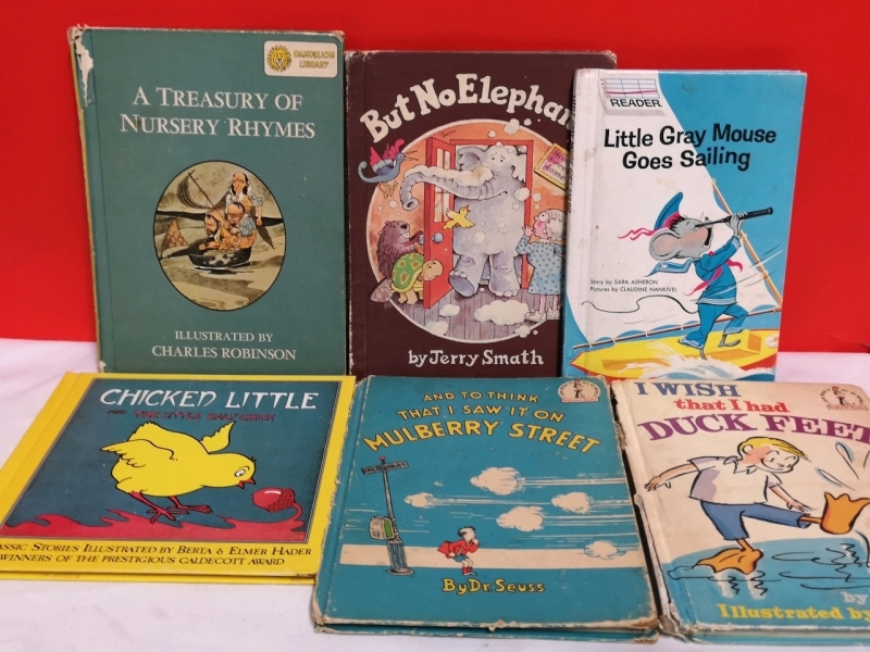 6 Vintage Children's Books - Dr. Seuss