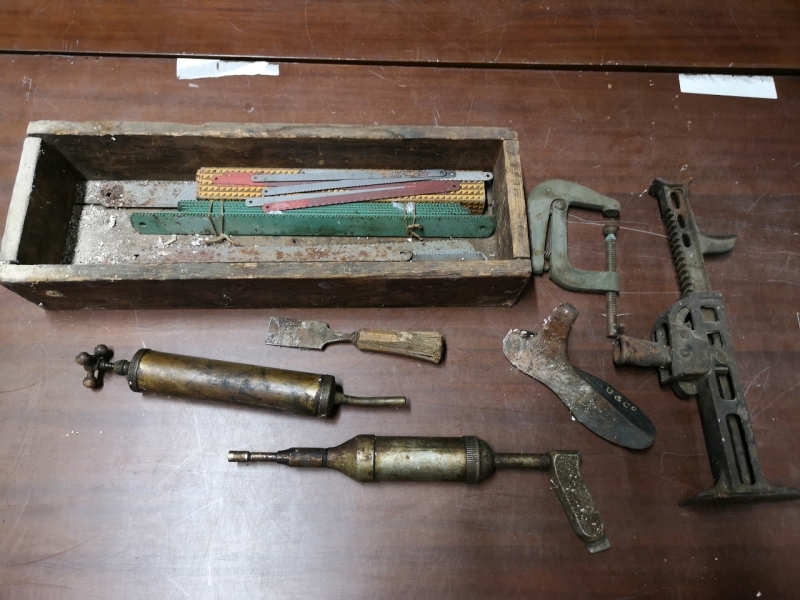 Vintage Tools - Files, Grease Guns +