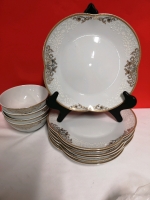 11 New Paradis Chini Dishes - Plates & Bowls -Top Grade Porcelain