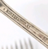 Vintage Rogers & Warranted Silverware in Case (With 2 Gorgeous & Heavy Fruit-Themed Sheffield Serving Spoons) - 4