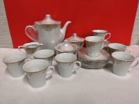 24 New Paradis Chini Dishes - Cups & Saucers & Coffee Pot+ - Top Grade Porcelain
