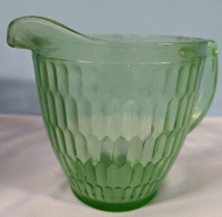 Green Glass Pitcher