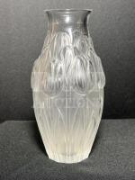 Stunning Lalique Crystal Tulip Vase signed