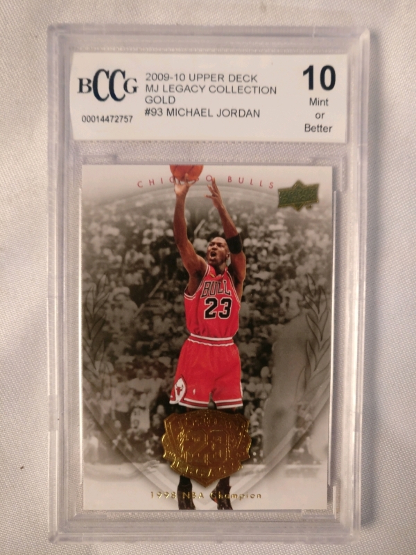Graded Michael Jordan Card - 10 Mint or Better