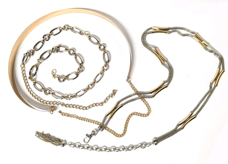 Funky Metal & Chain Belts in Silver & Gold Tones : Amp Up Your Outfits!