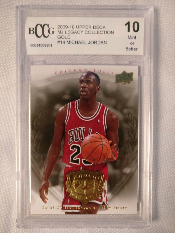 Graded Michael Jordan Card - 10 Mint or Better