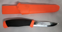New - Morakniv Companion Camping Knife , measures 8.5" Long . Made in Sweden
