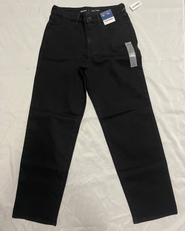 NEW Old Navy High-Rise Wow Loose Jeans size 6 , Black
