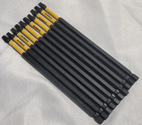 New - DEWALT Square SQ3 Impact Ready Screw Driver Bits , 6" long , Ten (10) Driver Bits
