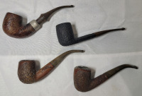 Vintage Briarwood Smoking Pipes , Four (4) Pipes . Will Need Cleaning Before Use