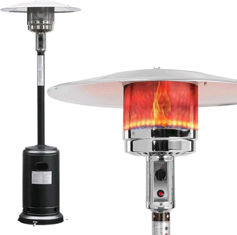 New - Bond Powder-Coated Steel Propane Gas Outdoor Patio Heater, 46,000 BTU