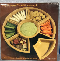 New Lasy Susan 18&rdquo; 8 Piece Serving Set