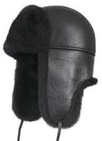 New Zavelio unisex shearling fur hat L