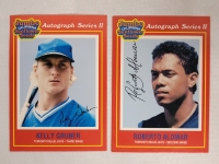 1991 Jumbo California Sunflower Seeds Autograph Series II Baseball Trading Cards