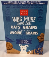 9 New Boxes CLOUD STAR Oats & Grains Dog Biscuits 454g each (BB Aug 2023) With Bacon, Cheddar & Apples
