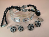 Statement Bracelet Rhinestone Earrings Necklace - 5