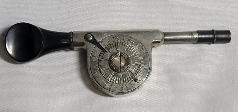 Vintage Starrett No. 107 registering speed indicator