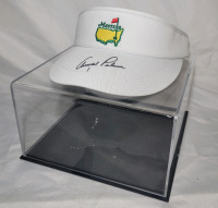 Arnold Palmer Signed Augusta National Masters Visor Hat with Case . No COA